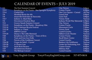 Events in Indianapolis in July, 2019